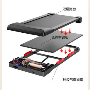 Treadmill 3.0HP Electric Home Indoor Fitness <b>Running</b> <b>Machine</b> With Heart Rate Test For Exercise And Aerobic Workout - Product Image 5