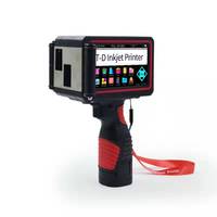 Impresora de inyección de tinta portátil de fuente grande de 50mm, paños de silicona de cuero, máquina impresora de pared de papel de Metal, codificador QR con fecha de caducidad