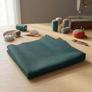 Poly Linen Look Crepe <b>Fabric</b> 85gsm Solid Woven 58/60% 100% Polyester Stretch <b>Medium</b> Weight Home Textile Outdoor Garments Blanket - Product Image 3
