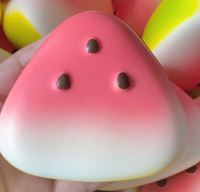 Watermeloen Squishy Speelgoed Schattige Pu Watermeloen Trage Rebound Simulatie Fruit Squeeze Decompressie Speelgoed Voor Kinderen Cadeau