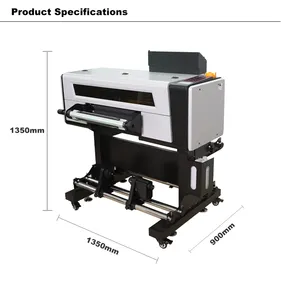 QINYU harga pabrik impresora uv mesin cetak uv printer dtf printer 42 cm 42 cm pencetak dtf dengan tx800