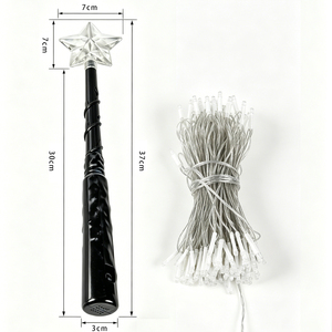 <span class=keywords><strong>Telecomando</strong></span> a forma di bacchetta magica per luci <span class=keywords><strong>LED</strong></span> a stringa, 13 modalità di illuminazione, per decorazioni natalizie e domestiche - Product Image 6