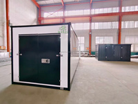 Conteneur de stockage portable en acier de 8 pieds, 12 pieds, 16 pieds, 20 pieds avec porte battante, unité de stockage extérieure modulaire