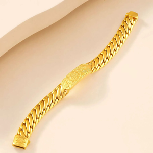 Pulsera <span class=keywords><strong>de</strong></span> Cobre Ecológica con Diseño <span class=keywords><strong>de</strong></span> <span class=keywords><strong>Palabras</strong></span> Auspiciosas Chinas, <span class=keywords><strong>Dios</strong></span> <span class=keywords><strong>de</strong></span> la Riqueza, Venta al Por Mayor - Product Image 1