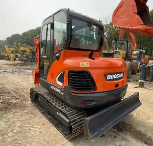 Mini excavatrice utilisée de DOOSAN DX60-9 fabriquée en CORÉE DU SUD moteur original de YANMAR 6 tonnes DX55 DX75 DX140 - Product Image 5