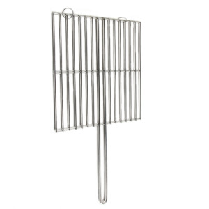 Barbecue pliant de cuisson avec poignée <span class=keywords><strong>Portugal</strong></span> gril à double maille en acier inoxydable - Product Image 3