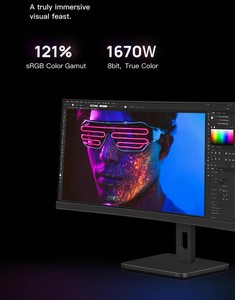 Monitor VA WQHD de <span class=keywords><strong>34</strong></span> Pulgadas CU34P2C con Adaptive Sync, Respuesta de 100Hz, 4ms, 121% SRGB, PIP, PBP, Conectividad USB C y Bluetooth - Product Image 3