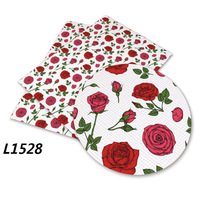 136 cm * 30 cm professionnel personnalisé PVC Faux cuir tissu couleur fleur motif imprimé pour canapé sac meubles artisanat fait à la main