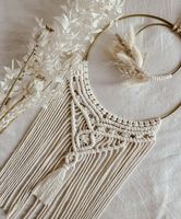 Atrapasueños de Macramé Tejidos a Mano de Alta Calidad, Estilo Moderno Vietnamita, con Diseño de Estrella, Luna y Búho, de Cuerda de Algodón, Marca JNC