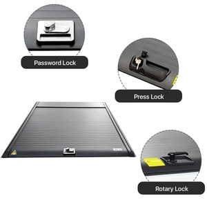 Couverture de benne de camionnette rétractable rigide en aluminium, couverture de benne manuelle pour Dodge Ram 5.5' 6.5' - Product Image 1