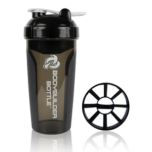 2023 700ml bpa kostenlos SPORTS CUPS benutzer definiertes Logo Protein Gym Sublimation klar auslaufs icher Fitness Sport Cup Wasser flasche