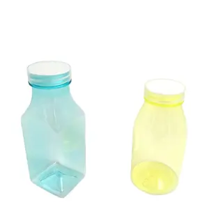 OEM kunden spezifische hochwertige Zertifizierung 200ML PET transparente Milch flasche mit Kunststoff-Schraub verschluss/PET-Druck milch flasche 200ml Großhandel