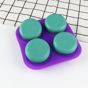 Chất Lượng Cao 4 Khoang Vòng Baking Khuôn Vòng Tròn Silicone Handmade Xà Phòng Làm Khuôn - Product Image 5