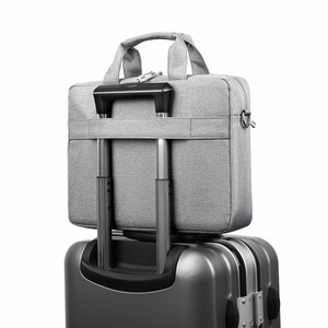 Mochila Impermeable Gris Grande de Alta Calidad con Compartimento para Portátil, Maletín a Rayas para Oficina, Viajes, Negocios, Bolsa de Hombro - Product Image 1