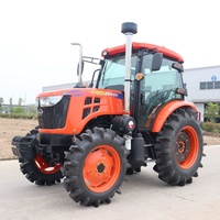 Traktor Pertanian Diesel 90hp Mesin YTO 4WD Roda Penggerak Traktor Berjalan untuk Pertanian