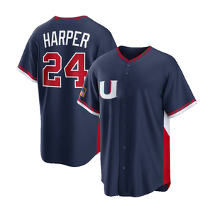 Nueva Camiseta de Béisbol de EE. UU. 2026 para Hombre, 99 Aaron Judge, 24 Bryce Harper, 30 Skenes, Bordada, Transpirable, Venta al Por Mayor - Product Image 4