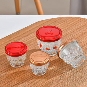 Barattoli in Vetro per Alimenti con Coperchio, Resistenti alle Alte Temperature, 50ml 75ml 100ml 150ml, <span class=keywords><strong>Bocca</strong></span> Larga, per Miele, Marmellata, Caviale, Nido d'Uccello - Product Image 5