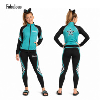 Pakaian Latihan Cheerleader Kustom, Pakaian Latihan Cheerleader Tank Top Panjang
