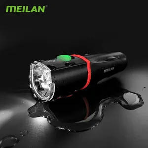 Meilan 2500mAH bisiklet ışığı USB şarj MTB bisiklet ışık IPX5 su geçirmez bisiklet aksesuarları bisiklet için destek eylem kamerası