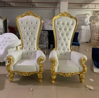 Trône de Sofa Royal de Luxe Moderne, Meuble d'Hôtel de Design Européen pour Mariage, Chaise pour Reine et Roi, pour Événements, Fêtes et Salles à Manger