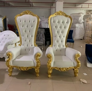 Trono Sedia Reale di Lusso in Stile Moderno per Hotel Design Europeo Divano da Matrimonio per Re e Regina per Sale da Pranzo Eventi e Feste - Product Image 2