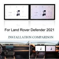 Radio para Auto Android con Pantalla Dual de 32 Pulgadas, Actualización para Land Rover Defender 2021-2024, Navegación Automática, Carplay, Copiloto, Entretenimiento