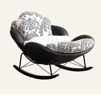 Fauteuil à bascule œuf de balcon, canapé individuel inclinable, style moderne et épuré, mobilier de salon pour la maison