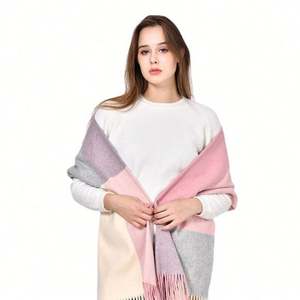 Écharpe longue en coton de luxe pour femmes, hijab, châle d'automne - Product Image 2