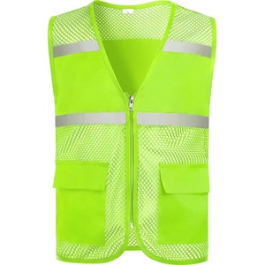 Aanpasbaar Ademend Mouwloos Polyester Werkvest Reflecterend Veiligheidsontwerp Voor Vrijwilligerswerk Supermarktgroepactiviteiten - Product Image 4