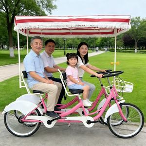 Vélo <span class=keywords><strong>tandem</strong></span> durable, antirouille et stable pour les clubs de cyclisme amateur, les excursions touristiques et les trajets panoramiques. - Product Image 2