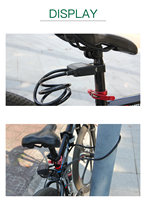 Antivol intelligent sans fil Omni pour vélo, avec recharge USB, Bluetooth, panneau solaire et déverrouillage par Bluetooth, idéal pour la location et les projets de vélos personnels.