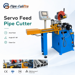 Sierra Circular Industrial Semiautomática para Cortar Tubos Metálicos, Alimentación Servo, Alta Precisión, Cortadora de Tubos Cuadrados y Redondos - Product Image 1