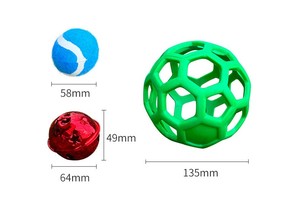 Kingtale Squeaky Balls <span class=keywords><strong>para</strong></span> perros Small Fetch Balls Masticar pelota de goma <span class=keywords><strong>para</strong></span> perros <span class=keywords><strong>roedores</strong></span> con picos - Product Image 6