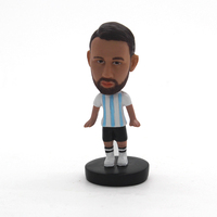 Modèle de figurine en résine personnalisée Bobblehead, joueur de football artificiel élégant, souvenirs écologiques d'athlètes