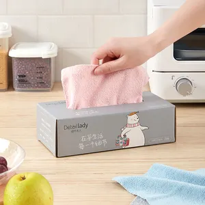 8.7 x 8.7 Inch Pink Reusable Microfiber Rags 180GSM Lint-Free Cloth for Kitchen Cleaning Dust Auto Shops Glass Usage Pack 20 Box