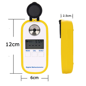 Réfractomètre portatif de haute précision DR201 Salinomètre à affichage numérique pour l'analyse des aliments en laboratoire Haute performance pour les hôtels - Product Image 2