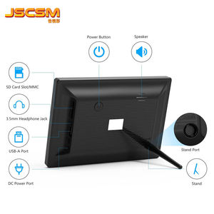 Marco de Fotos Digital de 8 y 10 Pulgadas, 1280IPS, Descarga Gratuita de <span class=keywords><strong>MP3</strong></span> y MP4, Reloj, Calendario, Reproductor de Video LED de Plástico ABS - Product Image 2
