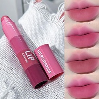 HERORANGE Kit de maquillage mini rouge à lèvres rose 4 couleurs pour femmes, fournisseurs de cosmétiques, rouge à lèvres 4 en 1, design mignon