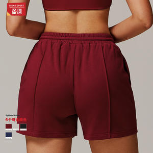 Shorts de sport taille haute pour femme Disko Sport DDK8933, respirants et anti-transpiration, en maille, décontractés, pour jeunes femmes - Product Image 3
