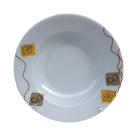 AIMI vente en gros assiette en plastique incassable assiette ronde en mélamine imprimée fleur