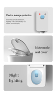 WC intelligent CUPC à design innovant avec lavage automatique, thérapie infrarouge, chasse d'eau automatique et bidet allongé