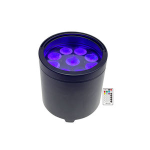NUEVA Luz de Escenario Impermeable IP65, 9X12W LED, Alimentación por Batería, Control Remoto Inalámbrico DMX IR, Luz de Escenario <span class=keywords><strong>DJ</strong></span> RGBWA+UV CRI - Product Image 6