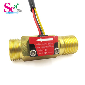 Medidor de Flujo para Sistema de Calefacción Dijiang B3, Latón/Cobre, Puerto G1/2, 1-25L/min, Sensor de Flujo de Turbina con Efecto Hall, Salida de Pulso NPN, 3.5-24V - Product Image 2
