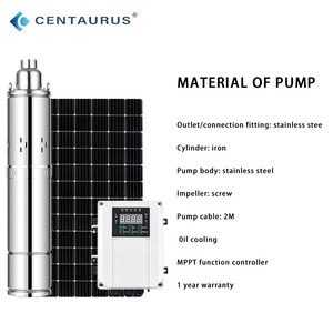 Pompe à eau solaire à vis à haut débit 110V 72V 160m pour système d'énergie solaire à vendre - Product Image 4