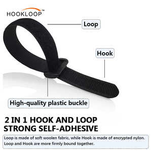Tali Pengikat <span class=keywords><strong>Hook</strong></span> <span class=keywords><strong>and</strong></span> <span class=keywords><strong>Loop</strong></span> Nylon Reusable 20*300mm Buatan Cina, Tali Pengikat yang Dapat Disesuaikan dengan Gesper <span class=keywords><strong>Hook</strong></span> <span class=keywords><strong>and</strong></span> <span class=keywords><strong>Loop</strong></span> - Product Image 5