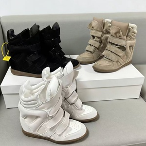 <span class=keywords><strong>Scarpe</strong></span> da <span class=keywords><strong>Donna</strong></span> <span class=keywords><strong>con</strong></span> Zeppa Invisibile Traspirante Antiscivolo <span class=keywords><strong>con</strong></span> Rialzo, Versione Estera Europea Americana, <span class=keywords><strong>con</strong></span> Strappo in <span class=keywords><strong>Velcro</strong></span> e Blocchi di Colore - Product Image 2