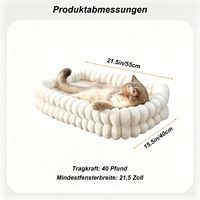 Hamac pour chat en maille pelucheuse double face, lit suspendu pour fenêtre, balcon, ventouse, nid pour chat, pour animaux de compagnie