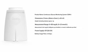 Alat Deteksi Gula Darah Baru, Kit Sensor Pengujian Gula Darah, Sistem CGM, Pemantauan Glukosa Berkelanjutan untuk Diabetes, SISTEM CGM - Product Image 3