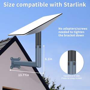 Montage Starlink réglable de 18 pouces Optimisation de la force du signal Montage mural long sur le toit Compatible avec le kit Internet V2 Starlink - Product Image 3