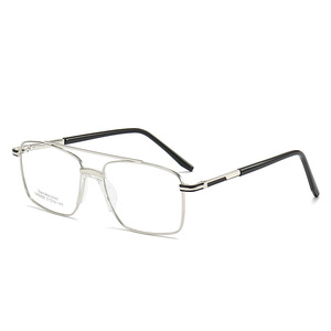 Lunettes de myopie à double faisceau rétro anti-lumière bleue pour hommes Lunettes de myopie à la mode transfrontalière ultra-légères en métal selle <span class=keywords><strong>nez</strong></span> solide - Product Image 5